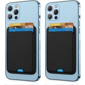 [2 Pack] Magnetic Wallet Card Holder Compatible with MagSafe Wallet for iPhone